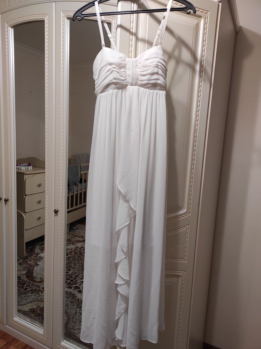 Белое платье на свадьбу, узату, выпускной, вечеринку