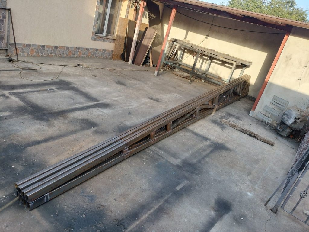 Ferme metalice 7,5 metri, Atentie!sudate integral în cordoane de sudur