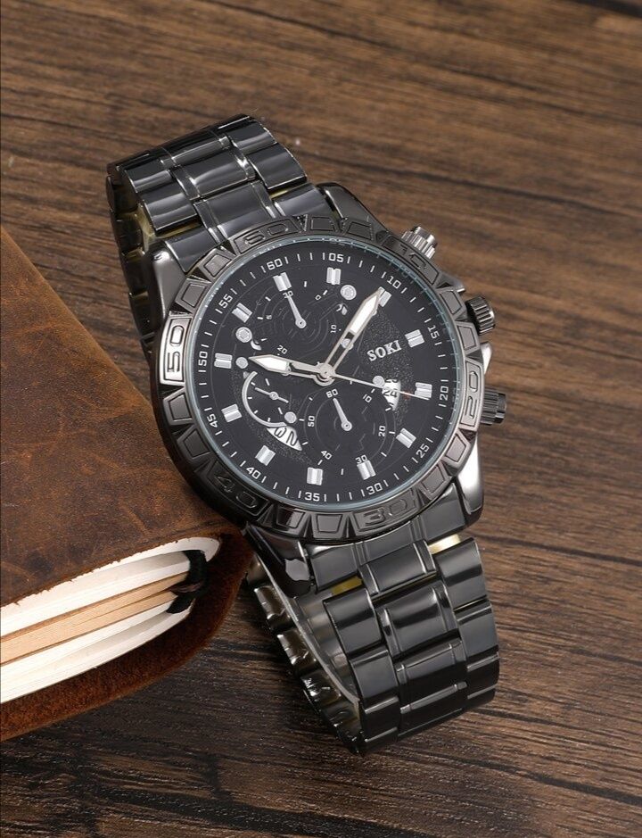 Мъжки луксозен часовник с метална гривна