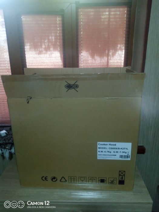 Вытяжкв GUSSINI  модедь CS601X/B K2T1L