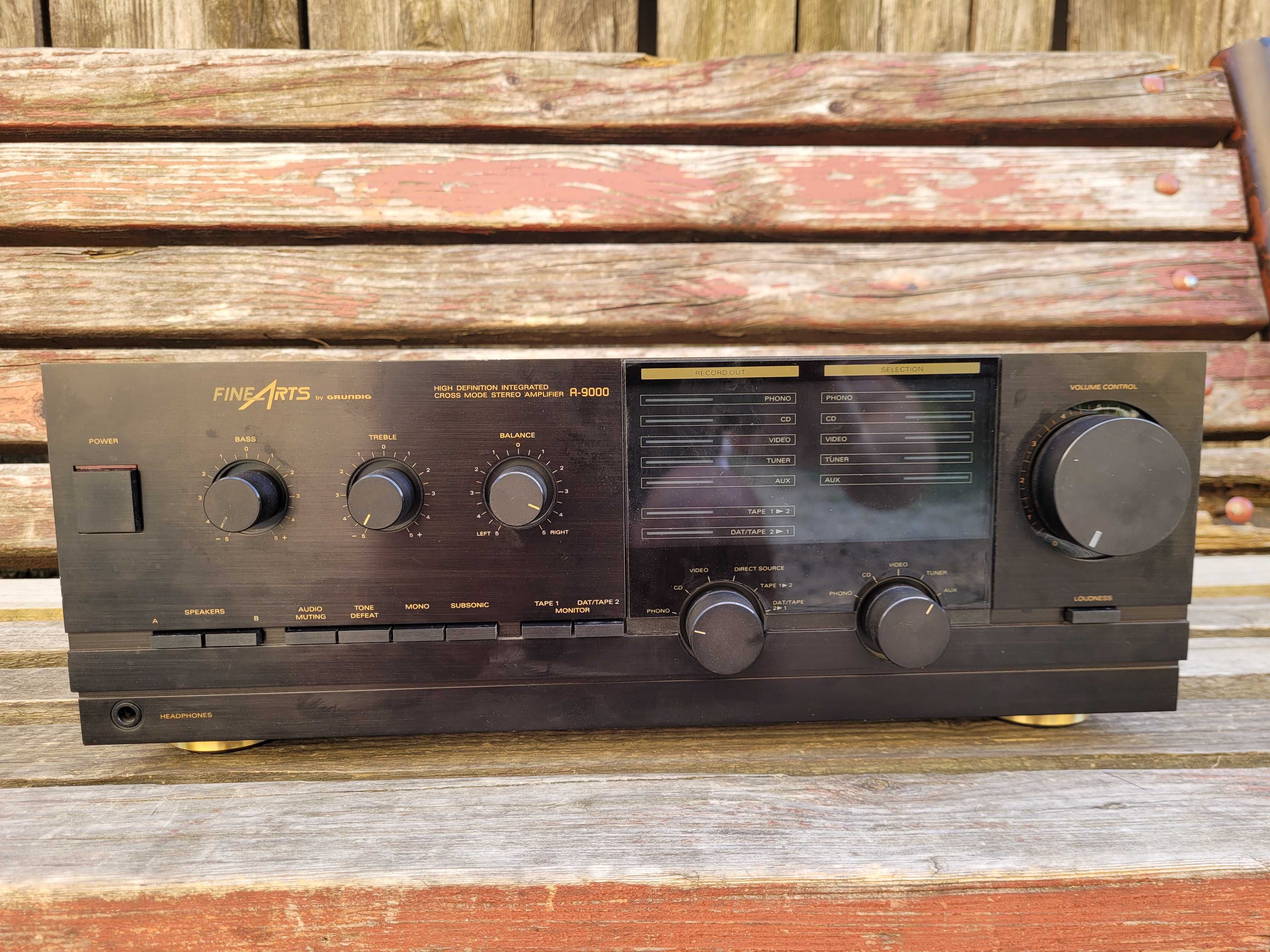 amplificator Grundig A-9000 cap de serie , DEFECT un canal