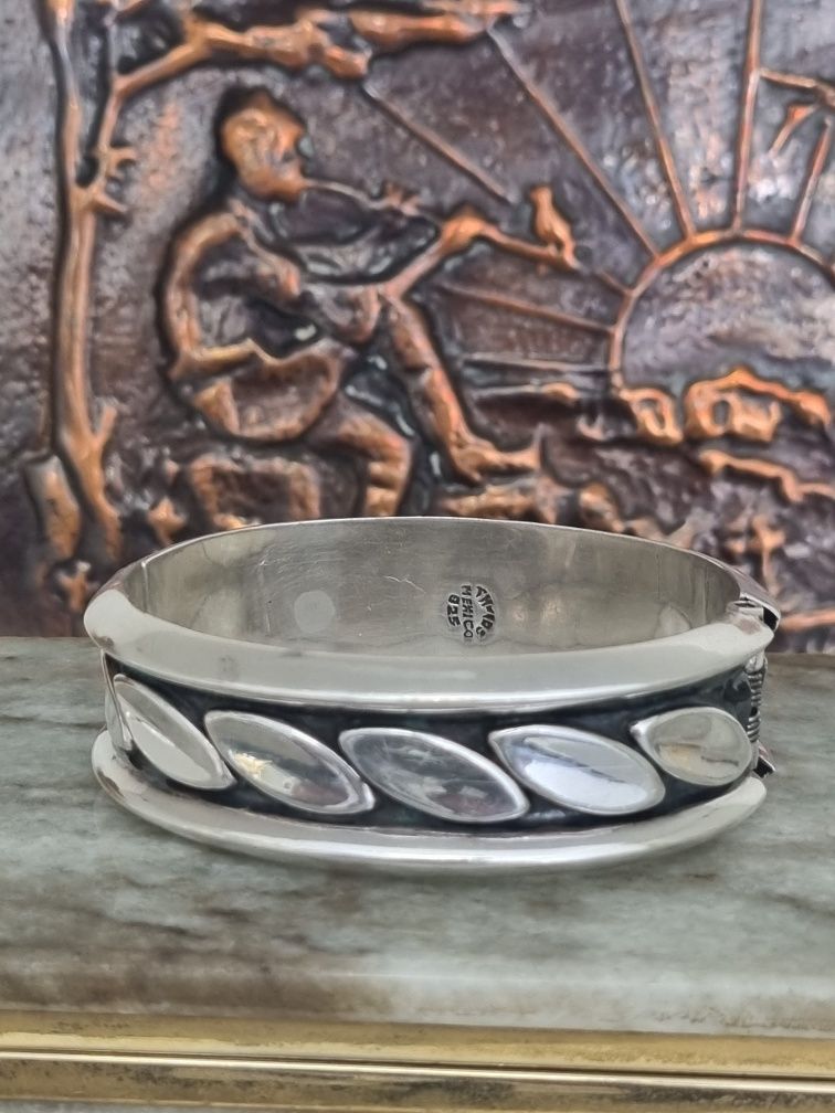 Vintage сребърна гривна Taxco TH-105 Mexico 925