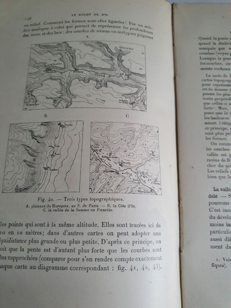 Vand Geografie fizică,carte veche în limba franceză, stare bună.