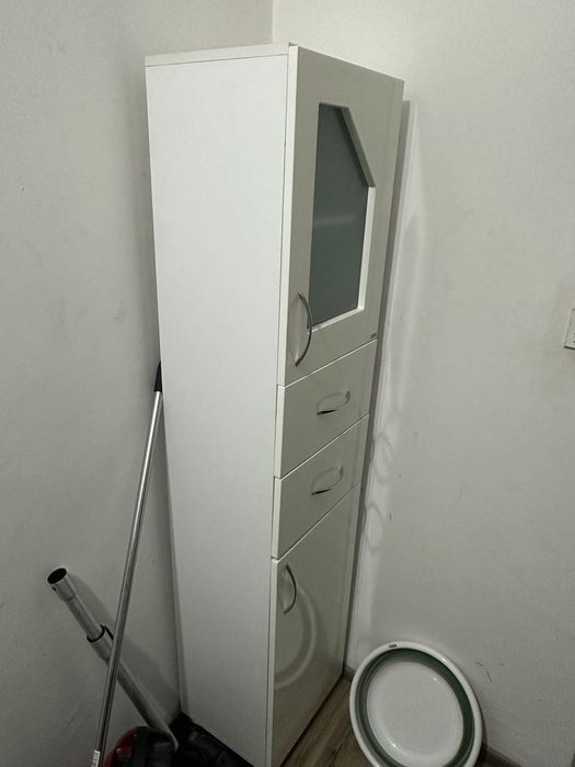 Vand dulap de baie cu rafturi