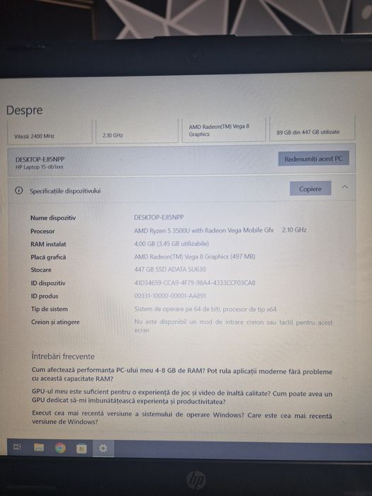 Laptop Hp in stare buna!