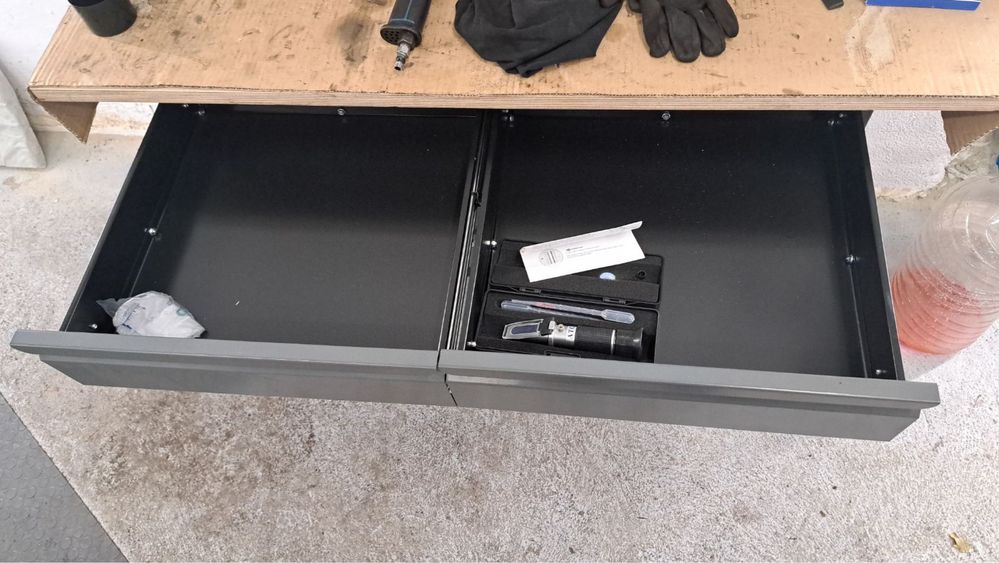 Работна маса с шкаф и чекмеджета VOREL, 1160 х 600 х 840 мм