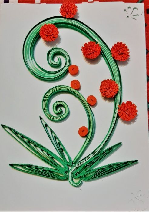 Felicitări realizate prin tehnica quilling