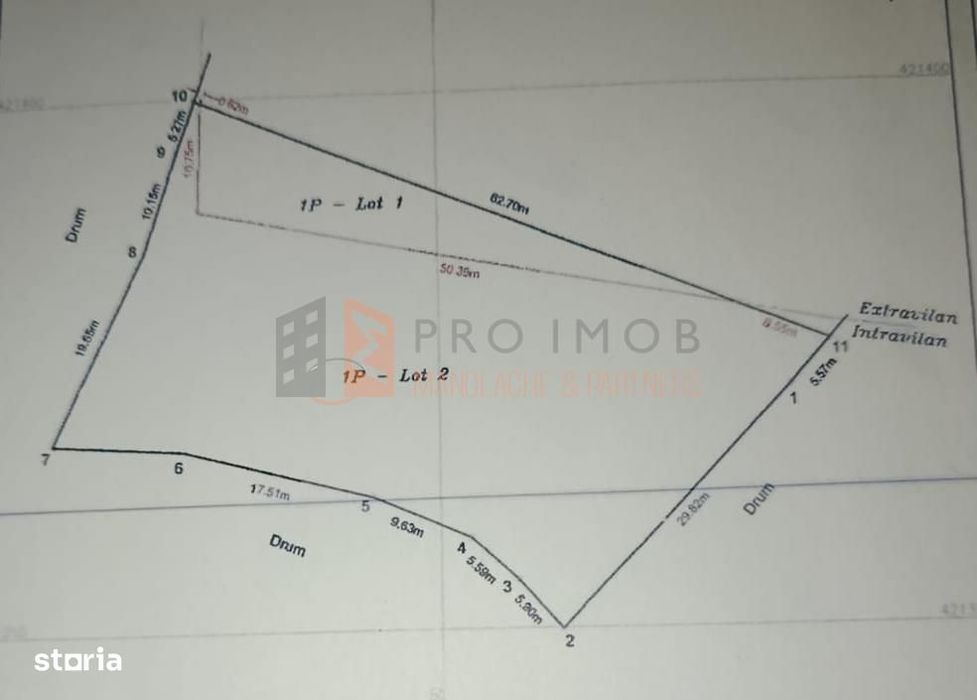 Teren intravilan in zona Unguriu