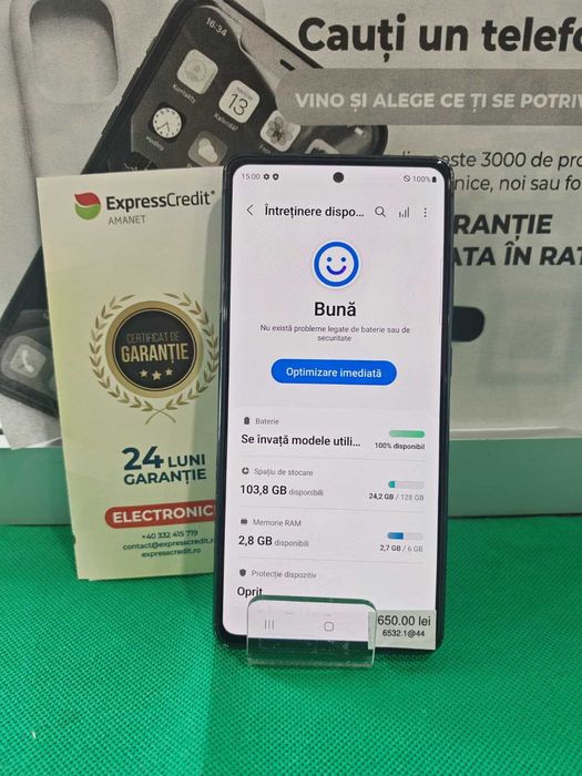 (Ag44 B6532) Samsung Galaxy S20 FE 6/128Gb - Garantie 2 ani!