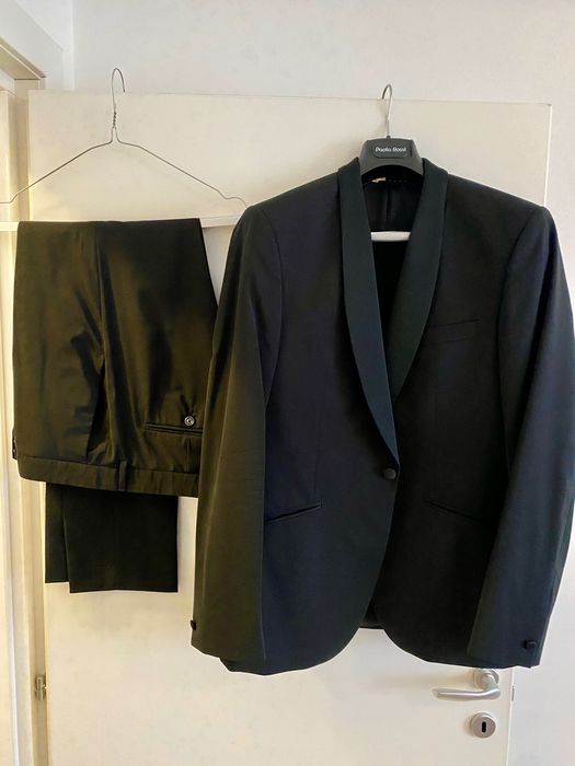 Costum  Smoking Negru - Paolo Rossi marime 52