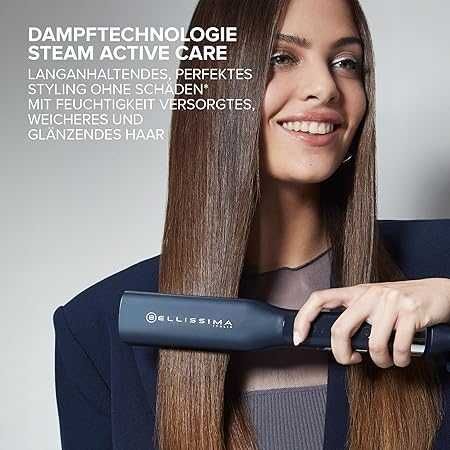 Преса за коса Imetec Bellissima Steam Elixir R9501 Керамика Черна