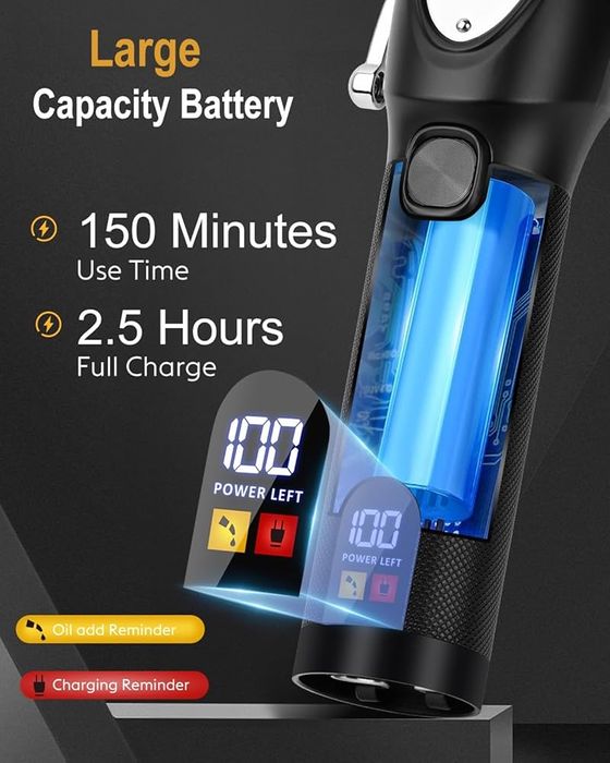 Комплект от две професионални машинки за подстригване и тример YiLFo