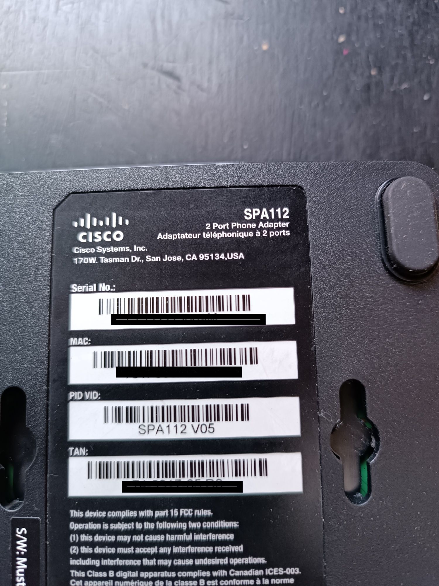 Cisco spa112 Телефонный SIP адаптер