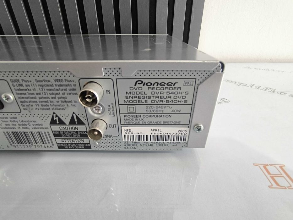DVD Recorder Pioneer DVR-540H-S - Funcțional, Testat