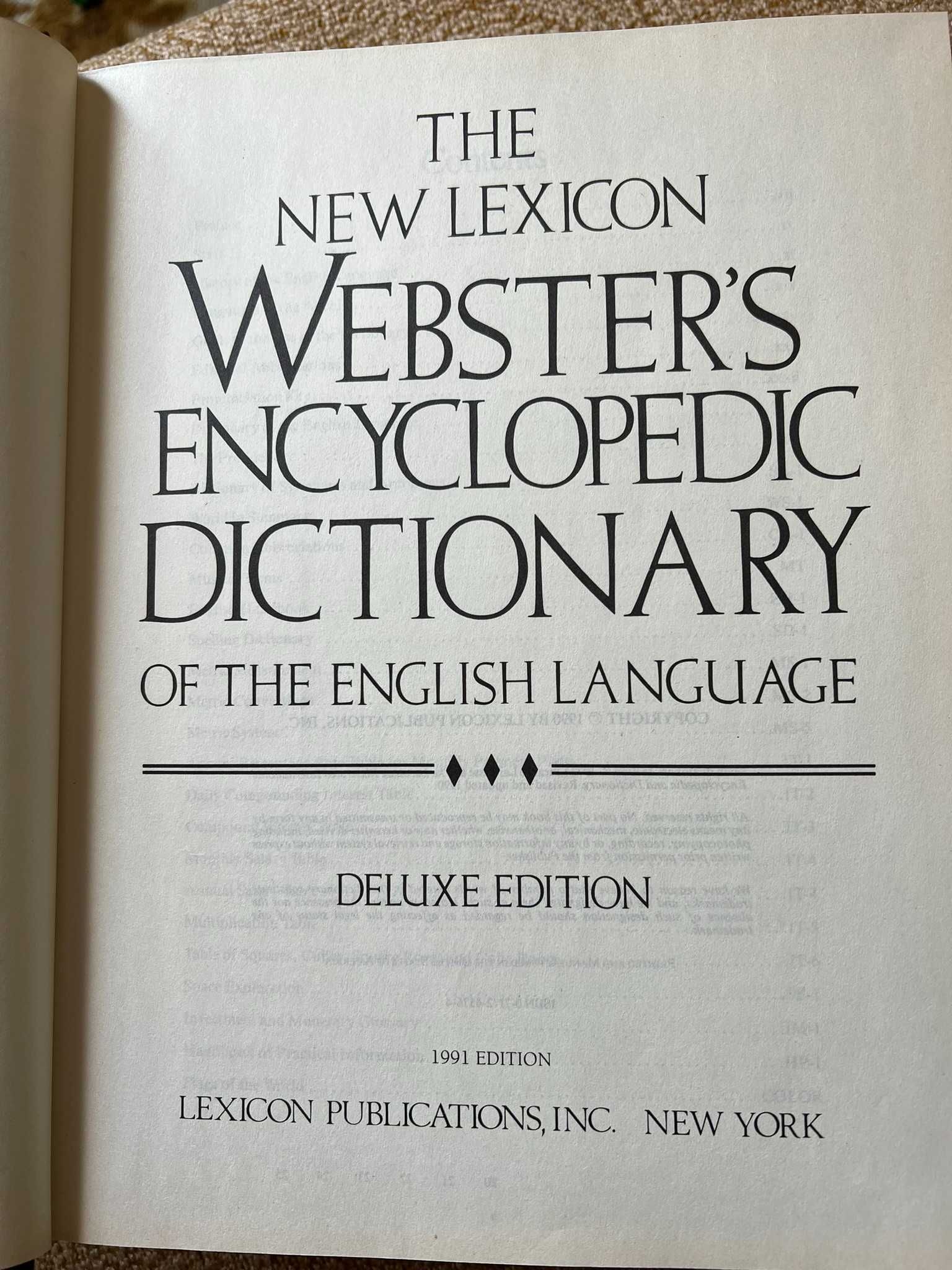 Webster's encyclopedic dictionary