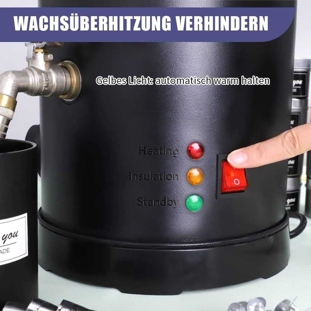 Уред/топилка за восък TOAUTO WMF-5L Candle Making Kit,Гаранция