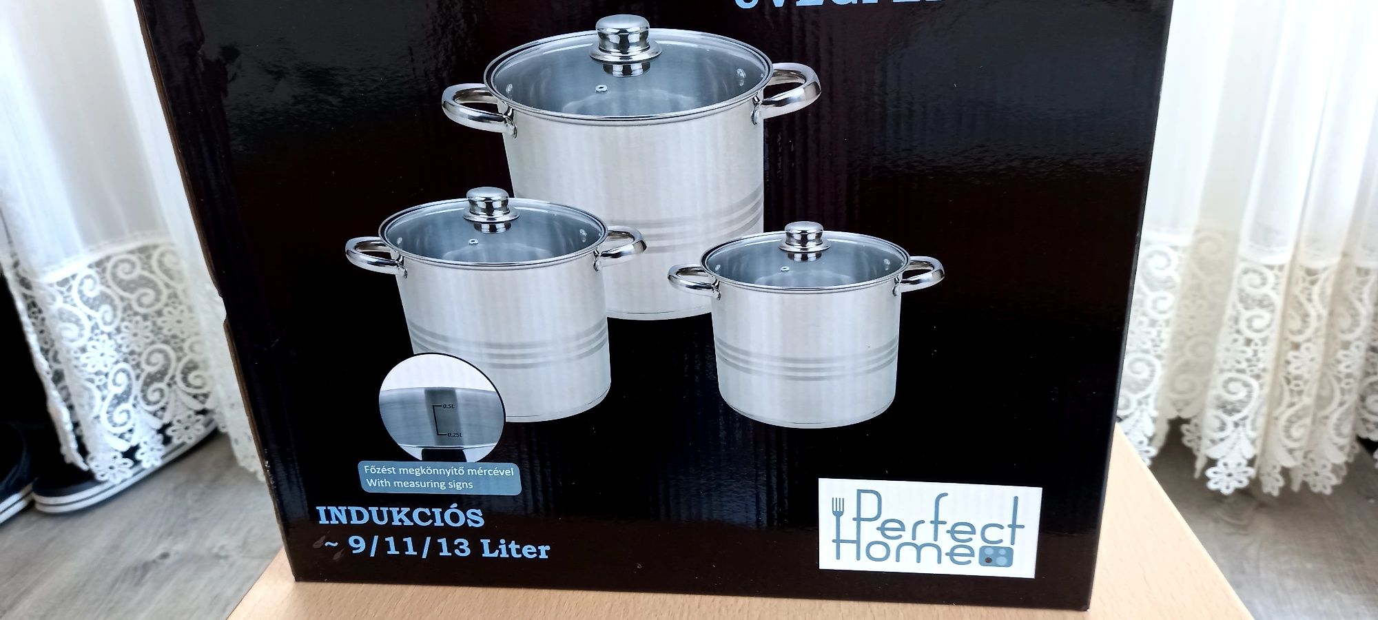 Set oale inox  Perfect Home  Ungaria 9/11/13 Litri  Promo 299 Lei