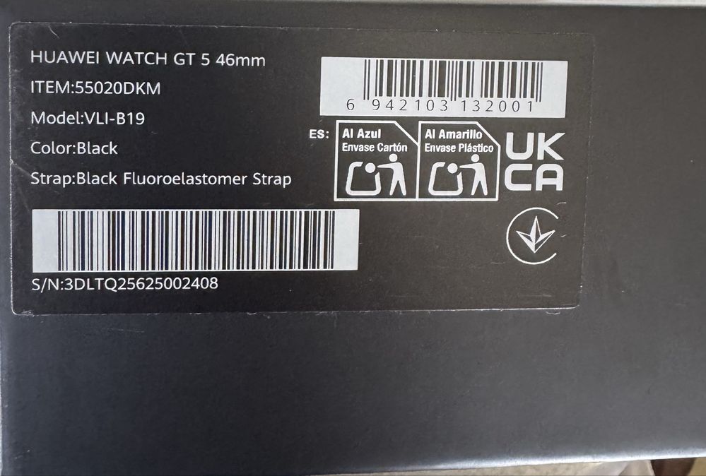 Часовник HUAWEI GT WATCH 5 - 46мм