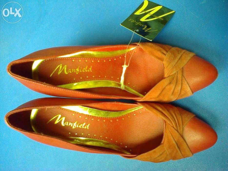 Pantofi dama noi piele rosu inchis Manfield nr. 36