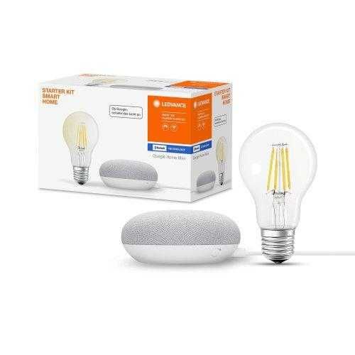 Нов Google Home mini + Ledvance filament смарт комплект