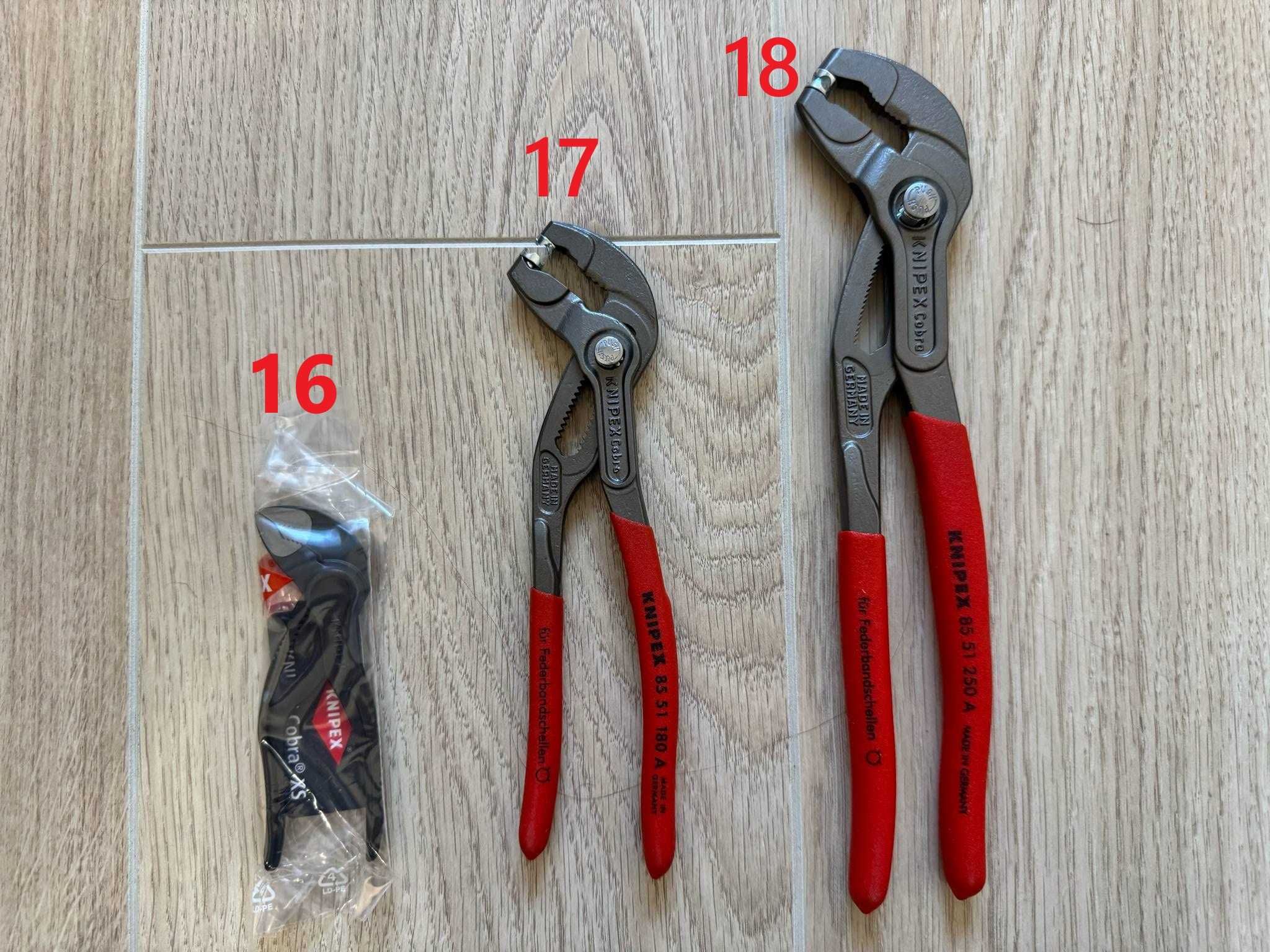 Различни модели клещи KNIPEX