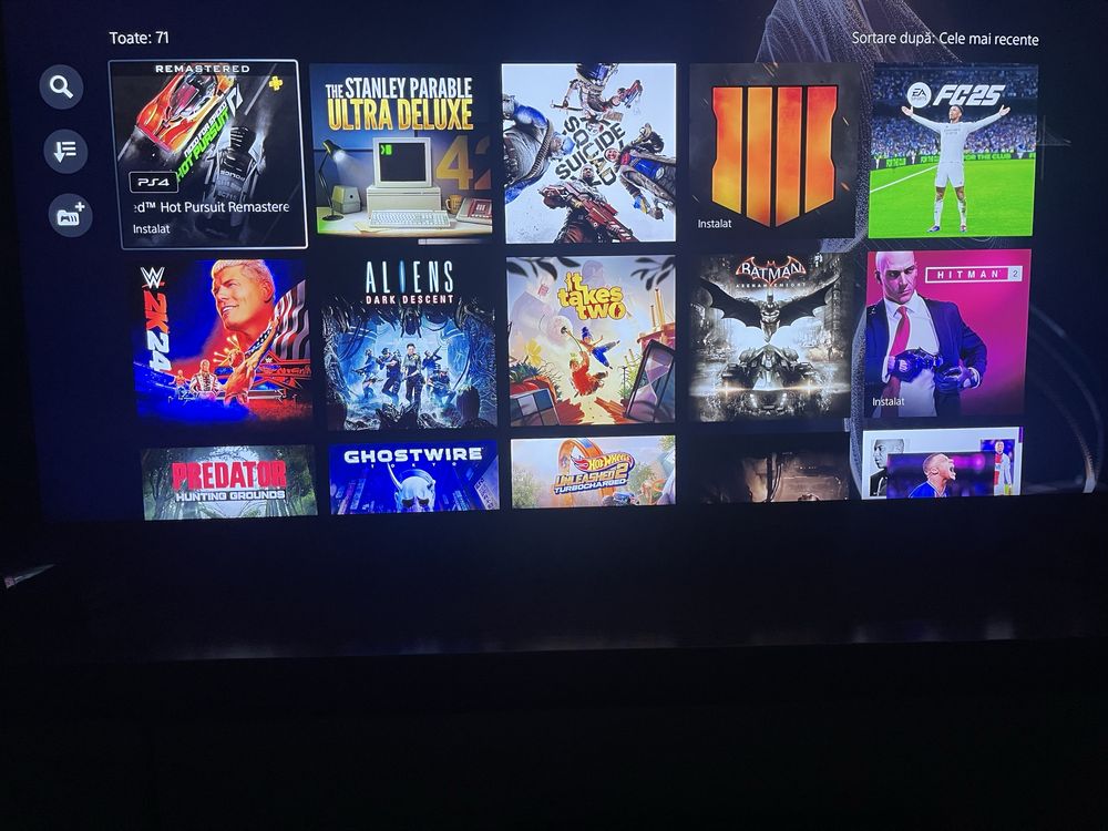 Vand PS4 slim + 70 jocuri