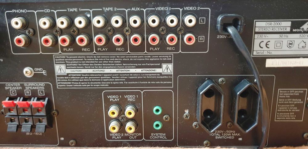 Monacor DSR-2000 amplituner 2X100W pe 8 Ohm