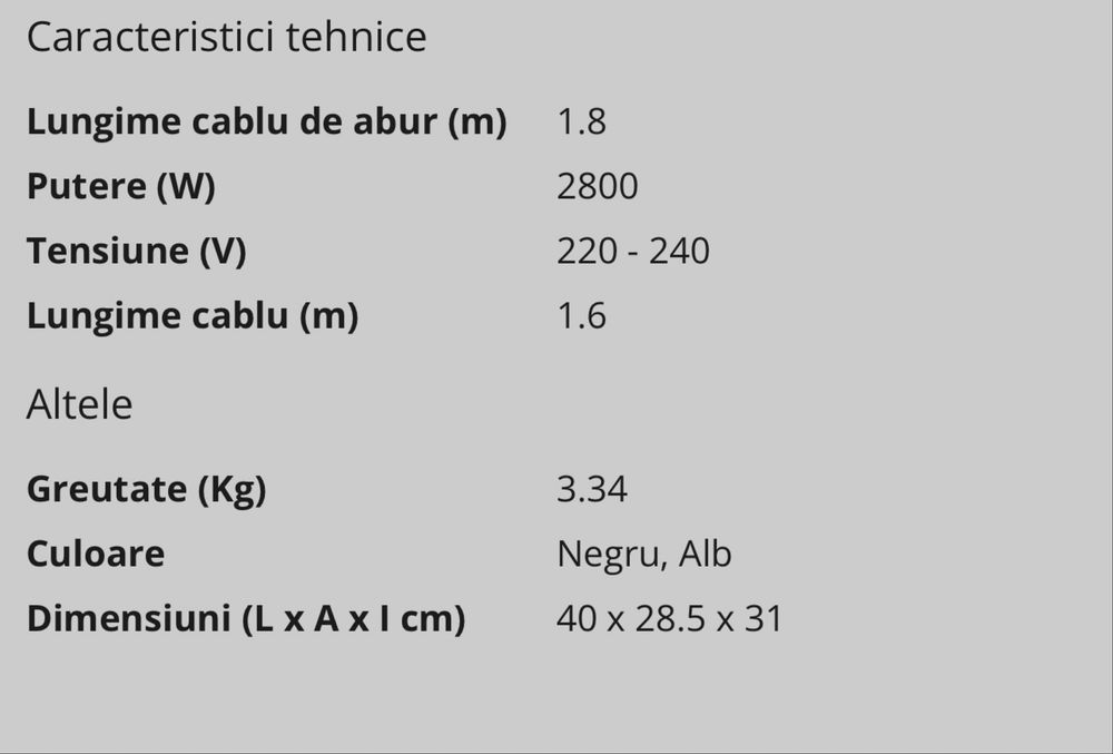 Statie de calcat TEFAL Express Power SV8130E0/ 2800W, 450g/min