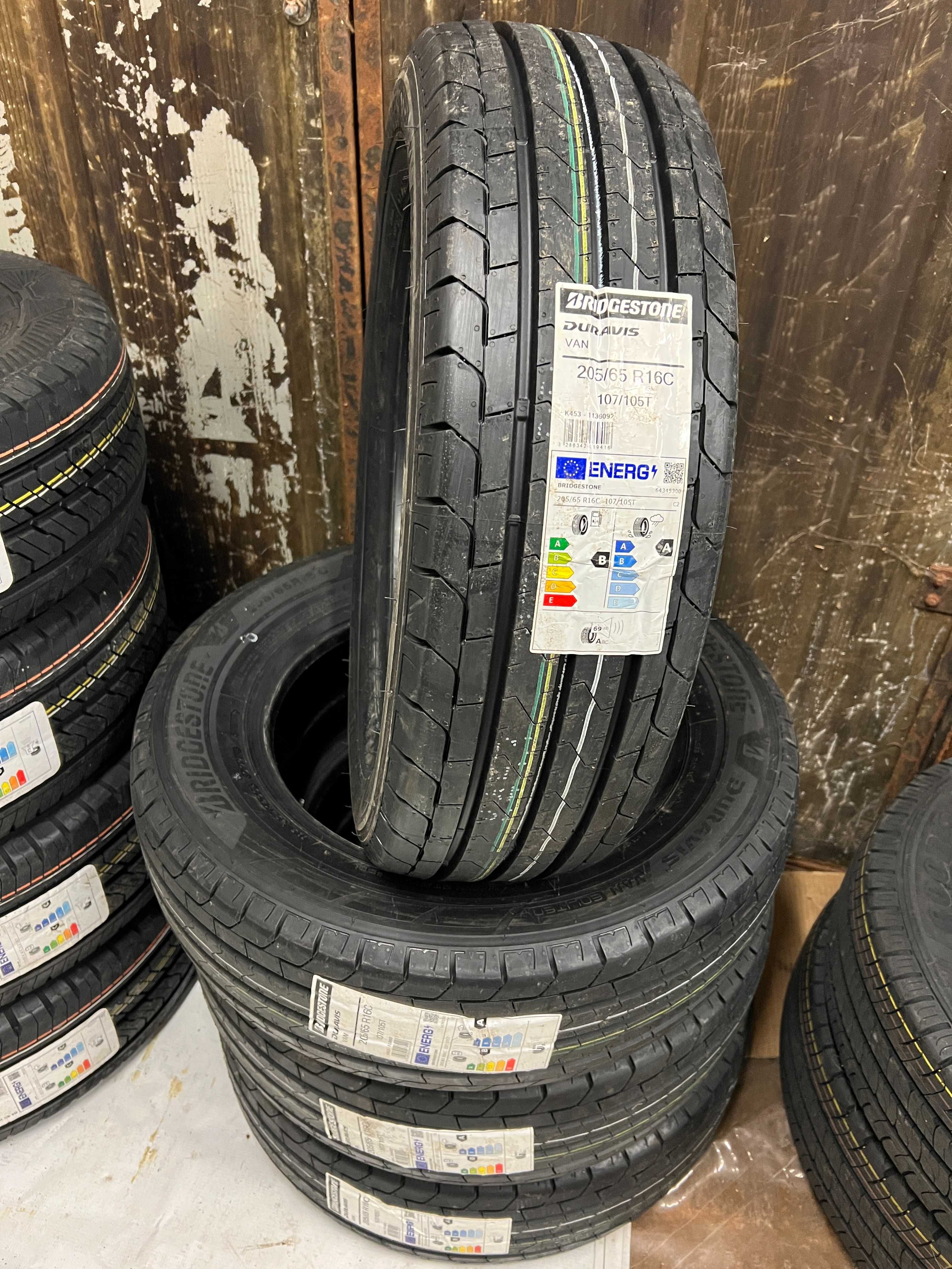 4 Нови летни бусови гуми 205/65R16C Bridgestone Duravis Van 107/105T