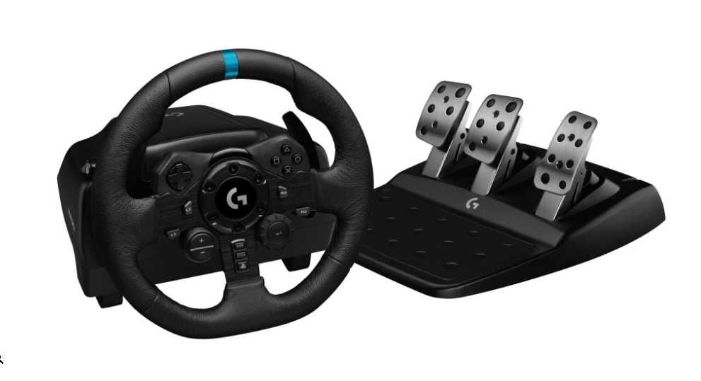 Volan Logitech G923 Trueforce pentru PS4/5 + PC + Schimbator viteze