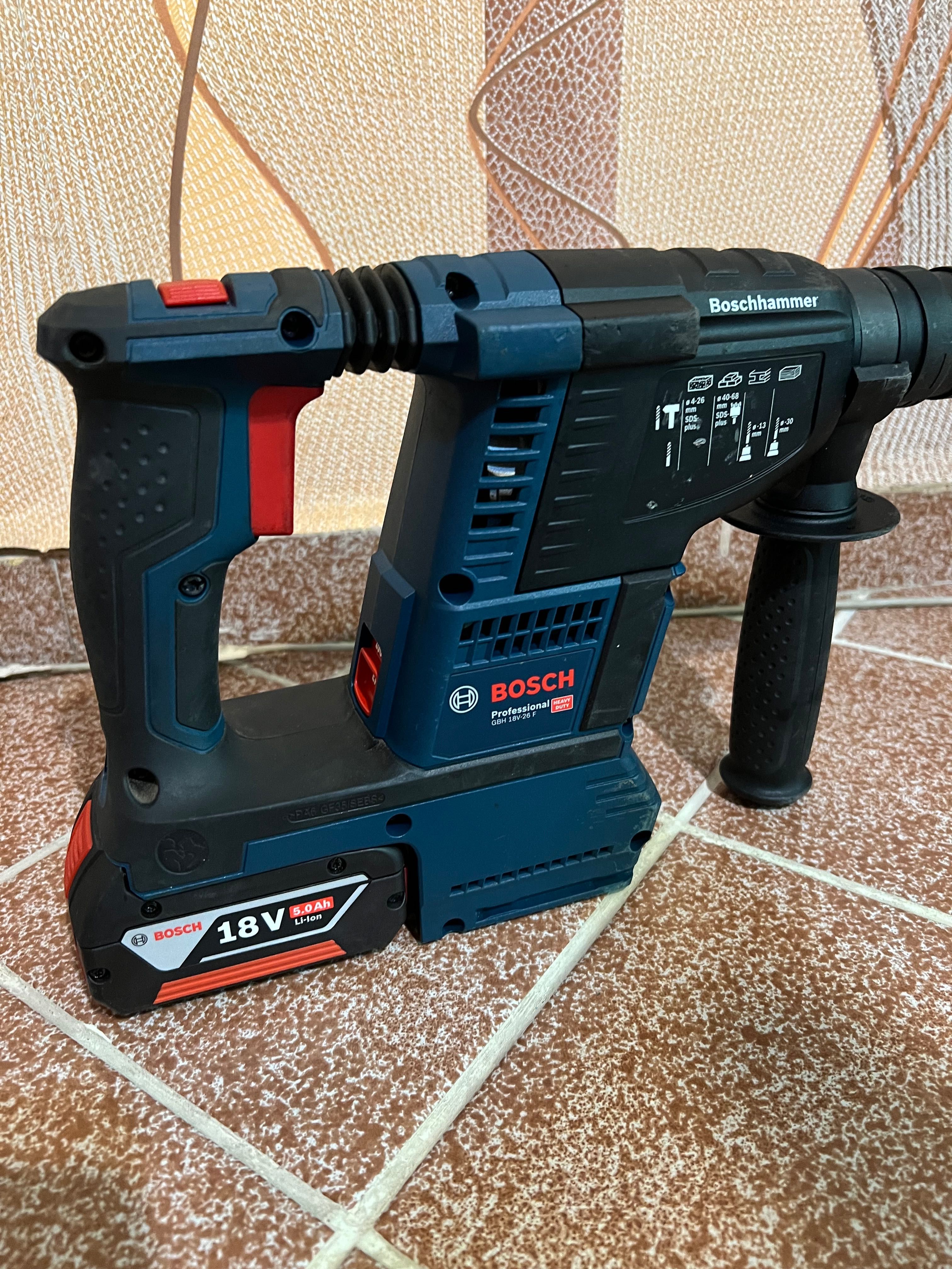Bosch GBH 18V-26 F/безчетков перфоратор/+бат. 5ah.