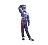 Costum cu muschi carnaval CaptainAmerica, Marvel, 5-7 ani , 110-120 cm