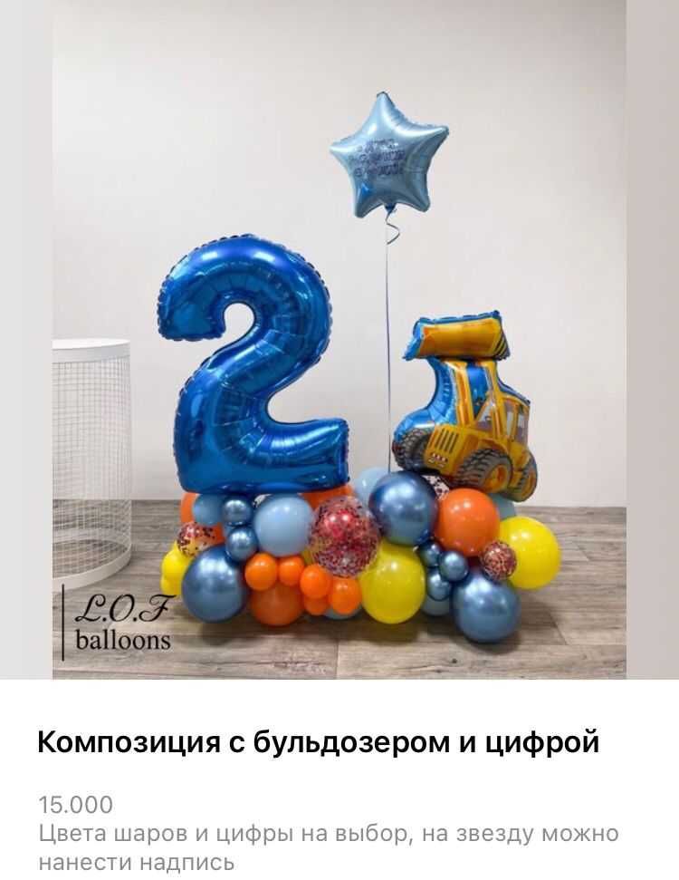 Гелиевые шары/шарики/ГОТОВЫЕ КОМПОЗИЦИИ на день рождения с ценами