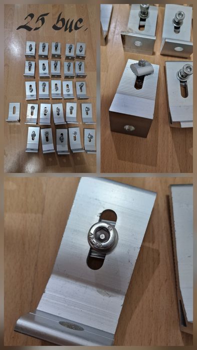 Piese prindere panouri fotovoltaice și baze baterii ARK Growatt