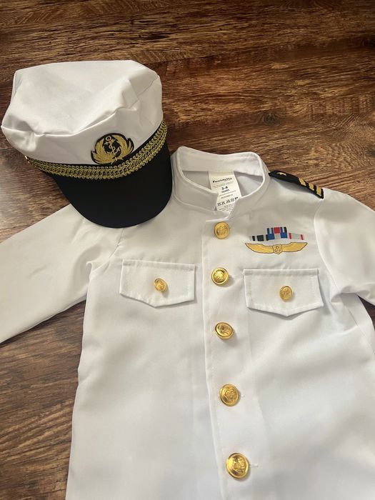 Costum de baieti capitan marinar