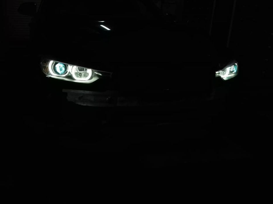 Lupe Morimoto+Kit Xenon +Angel eyes DTM OEM Led SAMSUNG BMW F30