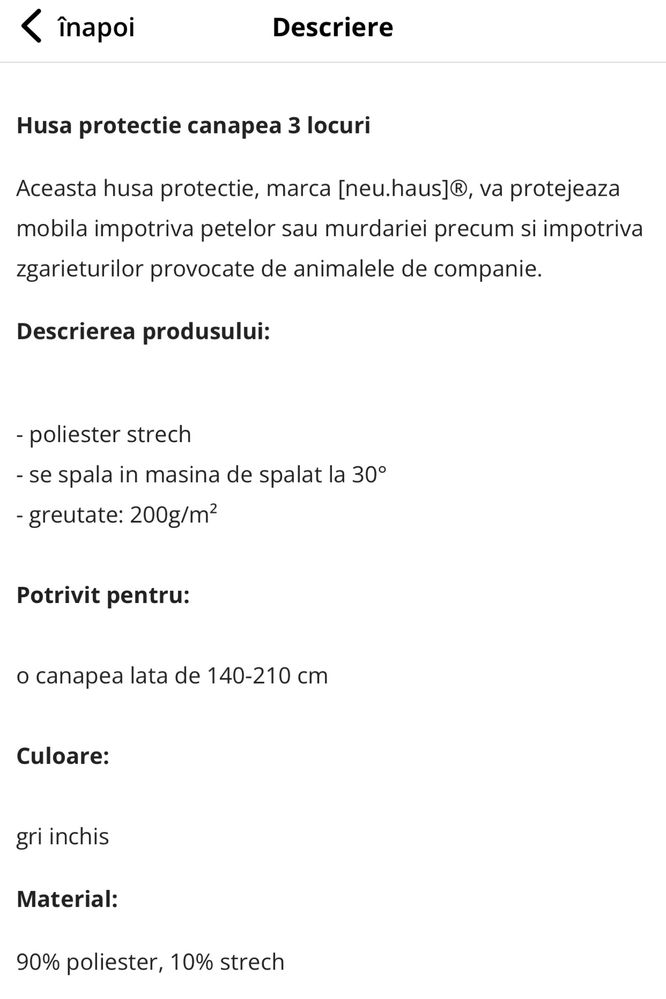 Huse de protectie canapea