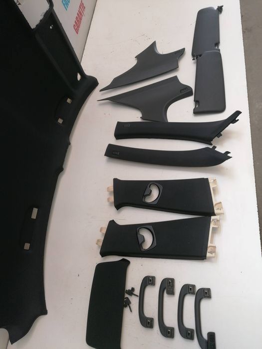 Plafon tapițerie textila cupola E90 Seria 3 Negru M