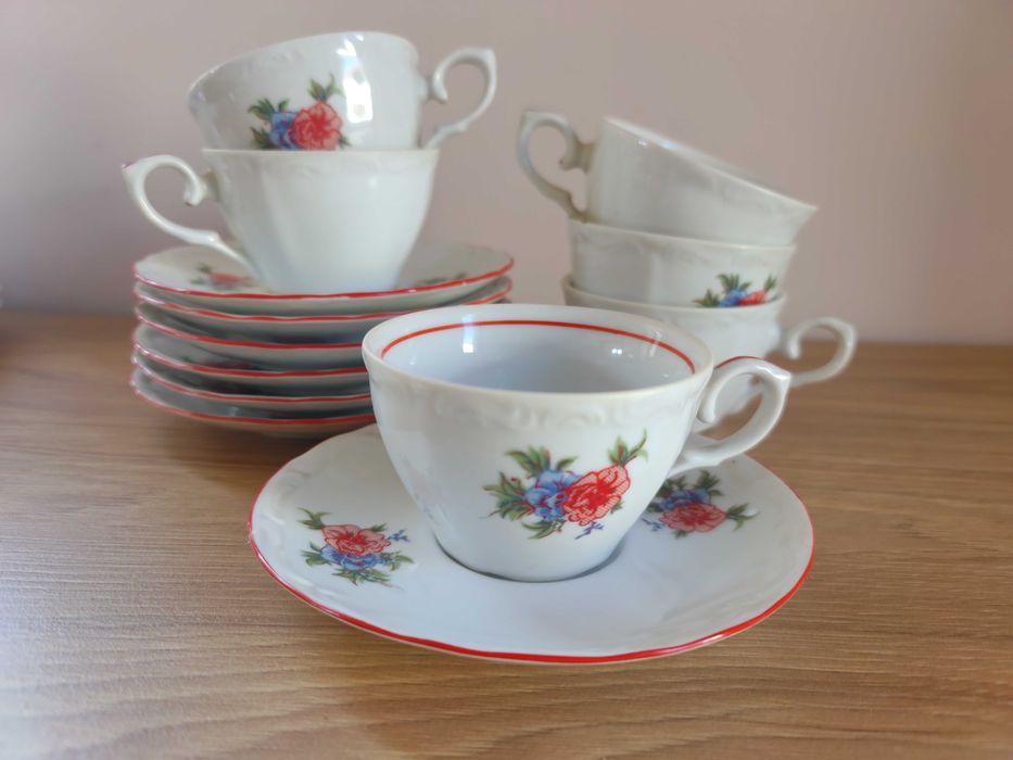 Porțelan românesc set cafea lapte