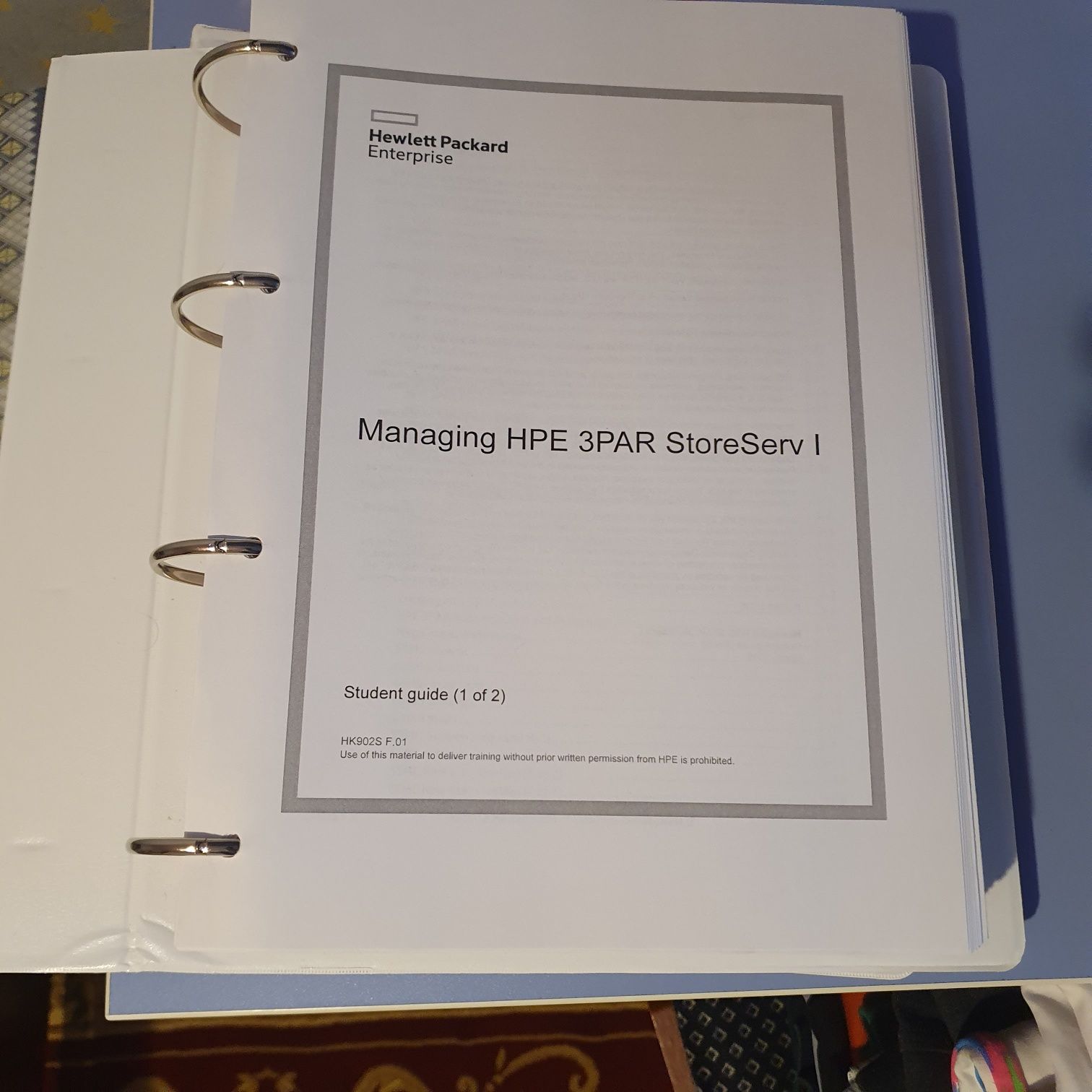 Student guide HP 3PAR StoreServ & BladeSystem böyicha darsliklar