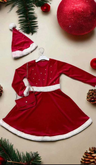 Rochiță superbă din catifea 3 piese