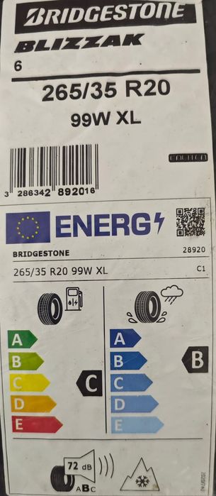 Anvelope Bridgestone blizzak 265 35 20 99w