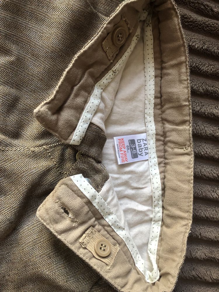 Pantalon Zara baby, marime 68 - cu dublura din bumbac