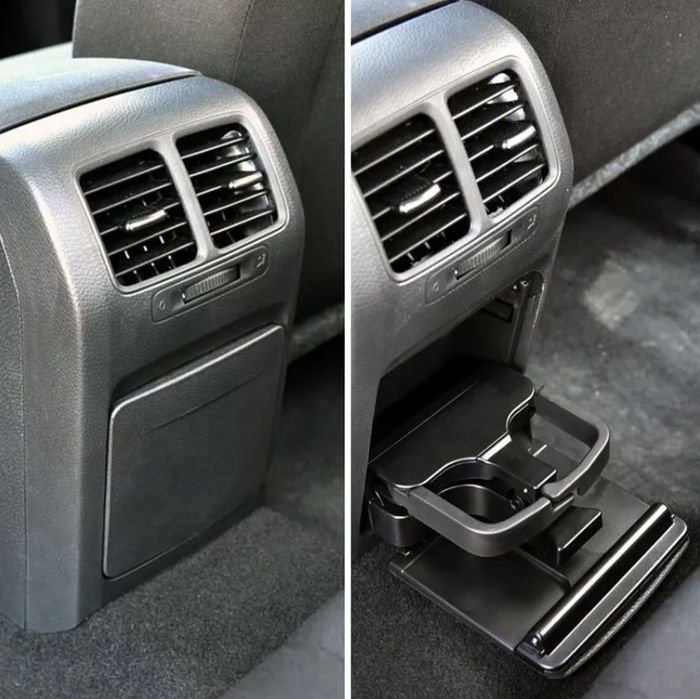 Задна поставка за чаши, Volkswagen, Golf 5 6, Jetta, Eos, Черен