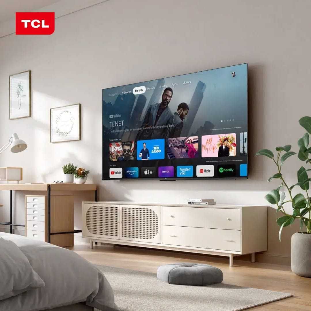 43**50**55**65*75**95**"Телевизор TCL 4K HDR TV P635, черный