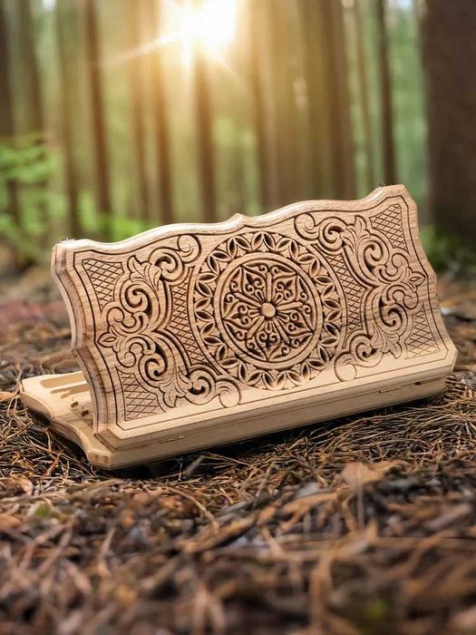 Нарды резные "Восточный узор 3" из ореха (Армения)