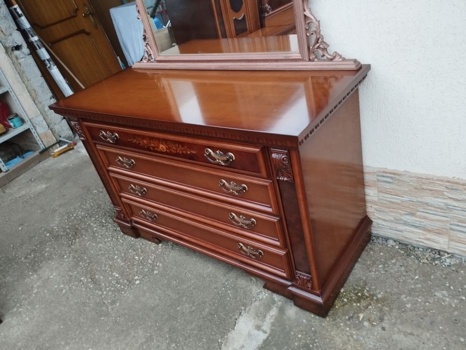 Dormitor complet vintage din lemn masiv NUC