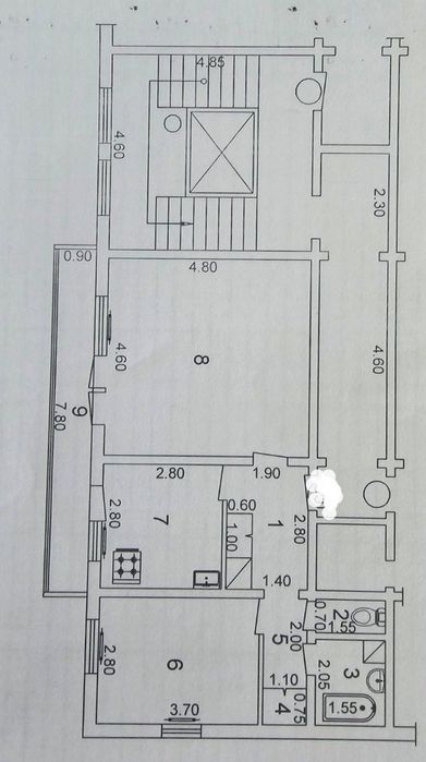 2/9/9 Ттз-2. Французская планировка. Зал 5×6. Площадь 60м². Ипотека