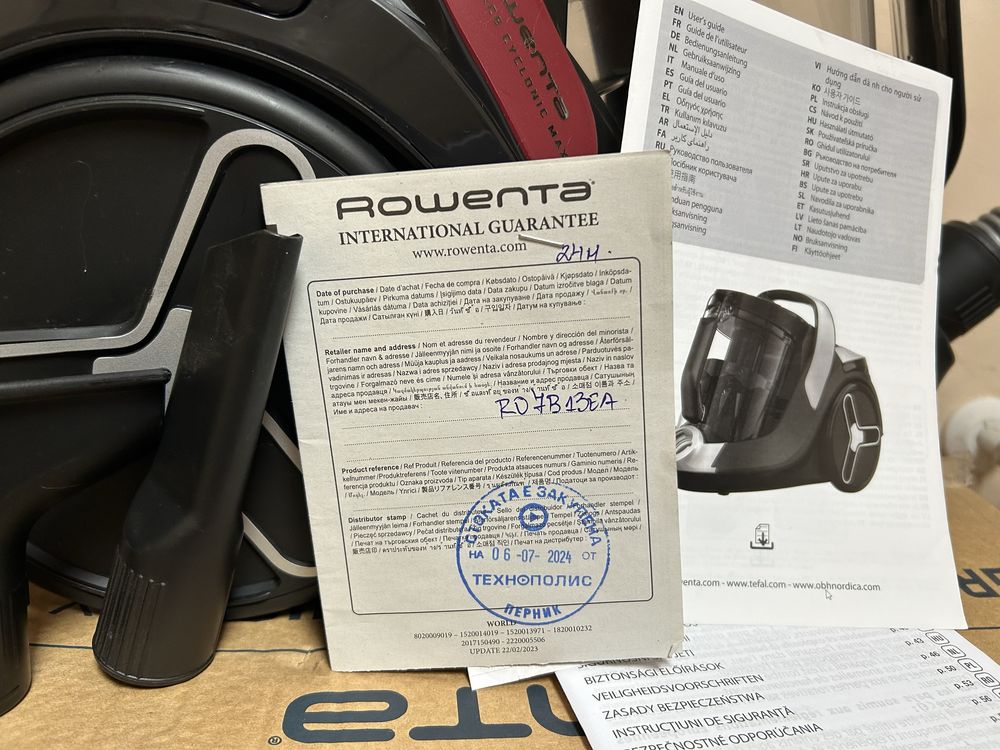 Прахосмукачка с контейнер Rowenta RO7B13EA с гаранция 24м