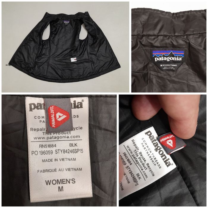 Vesta PATAGONIA Primaloft, impermeabilă, căptusită, mărimea M (lady)